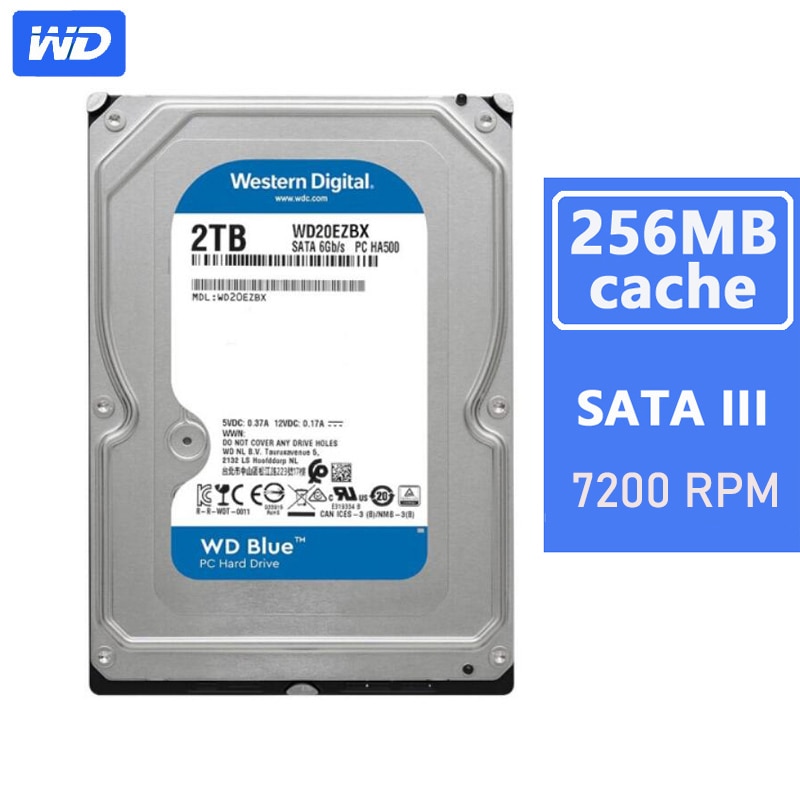 Western Digital WD 2 ׶Ʈ WD  PC ϵ ̺  HDD 7200 RPM 256 MB ĳ 3.5 &WD20EZBX